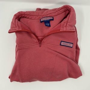 Vineyard Vines Pink Quarter-zip Sweater Size Large